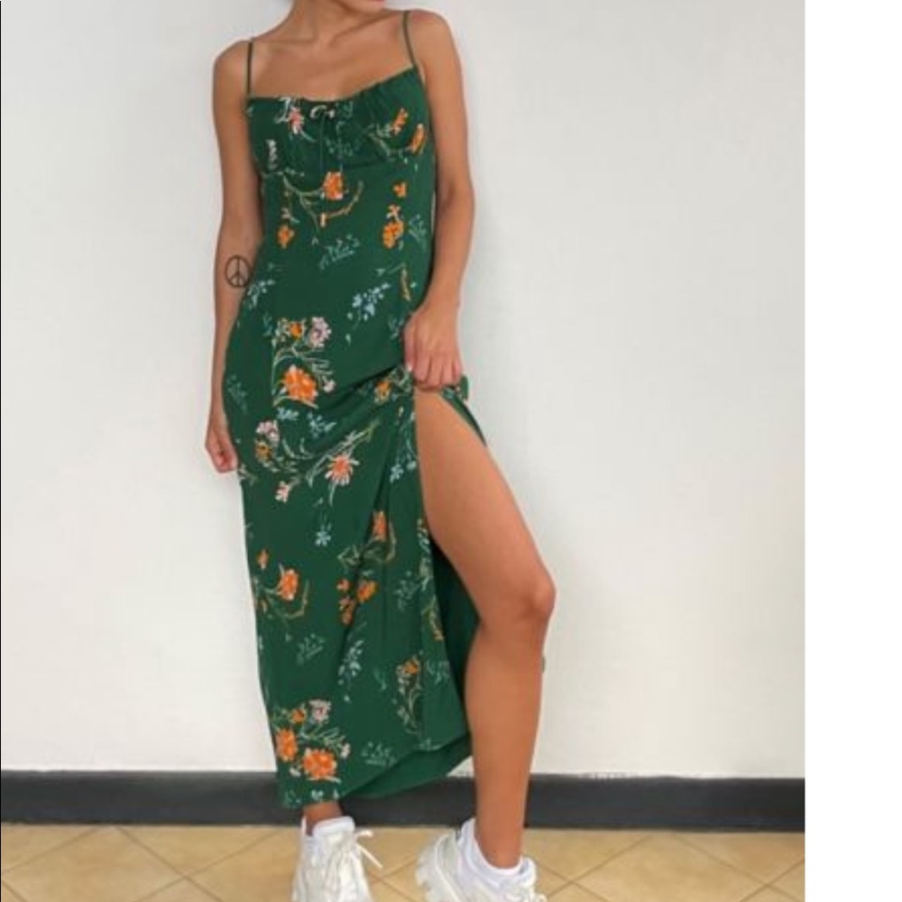 Tie Back Mini Slip Dress